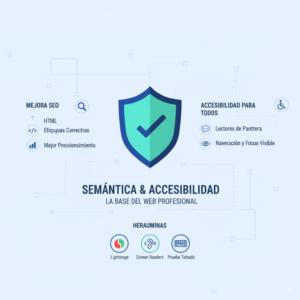 HTML Semántico y Accesibilidad: Imprescindibles para tu Web (SEO y UX)